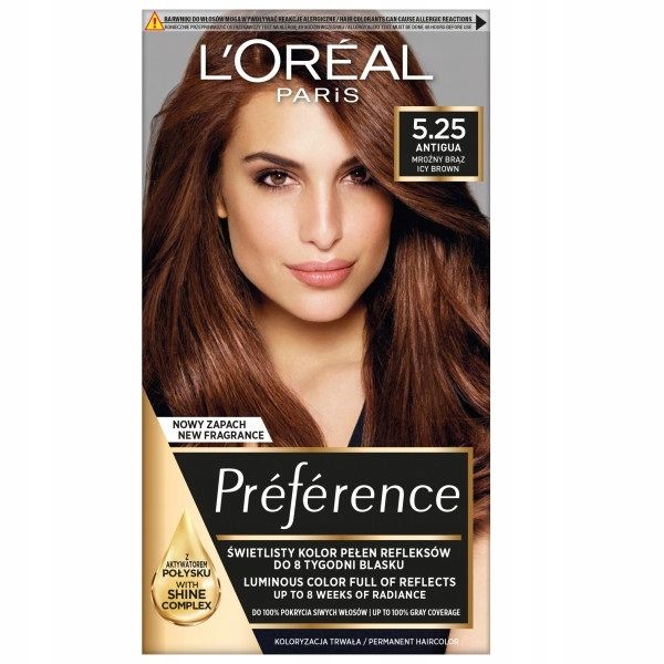 Фото - Фарба для волосся LOreal ﻿L'Oreal Paris Preference farba do włosów 5.25 Antigua 