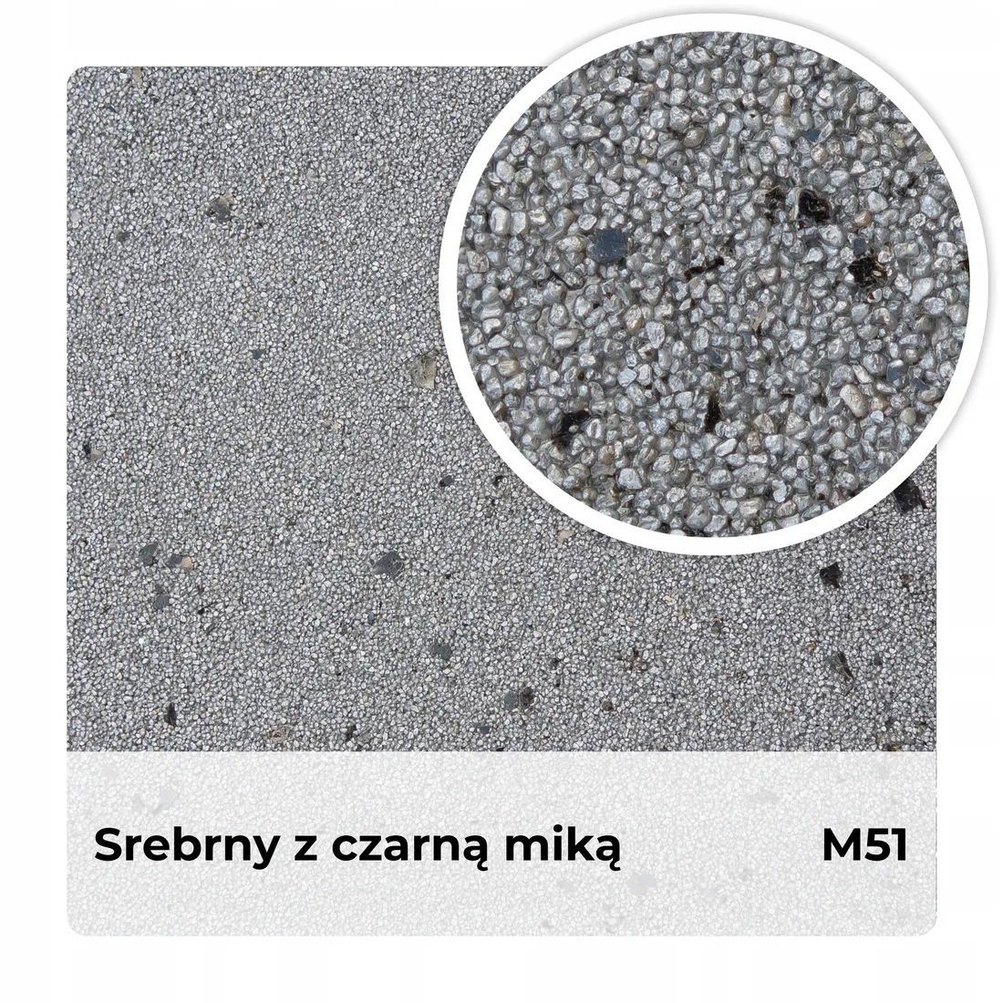 mika K. Tynk dekoracyjny MOZAIKA kolor CIEMNY SZARY Z CZARNĄ MIKĄ 16