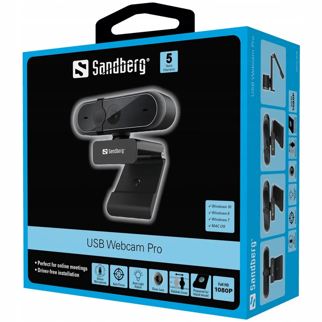 kamerka-sandberg-usb-webcam-pro-133-95-stan-nowy