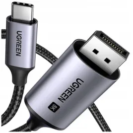 ugreen-kabel-przewod-ze-zlaczami-usb-c-i-displayport-8k-o-dlugosci-2m-szary