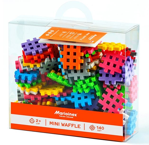 KLOCKI MINI WAFLE MARIOINEX 140 SZT KONSTRUKCYJNE-Zdjęcie-0