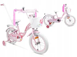 rowerek-dzieciecy-dla-dziewczynki-sirox-rainbow-pink-kolo-16-z-koszyczkiem
