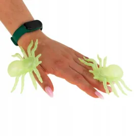 pajaki-halloween-sztuczne-2szt-swiecace-w-ciemnosci-fluorescencyjne