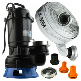 Zdjęcie produktu Pompa ZATAPIALNA do wody BRUDNEJ Z ROZDRABNIACZEM 30000 l/h wąż 30 metrów