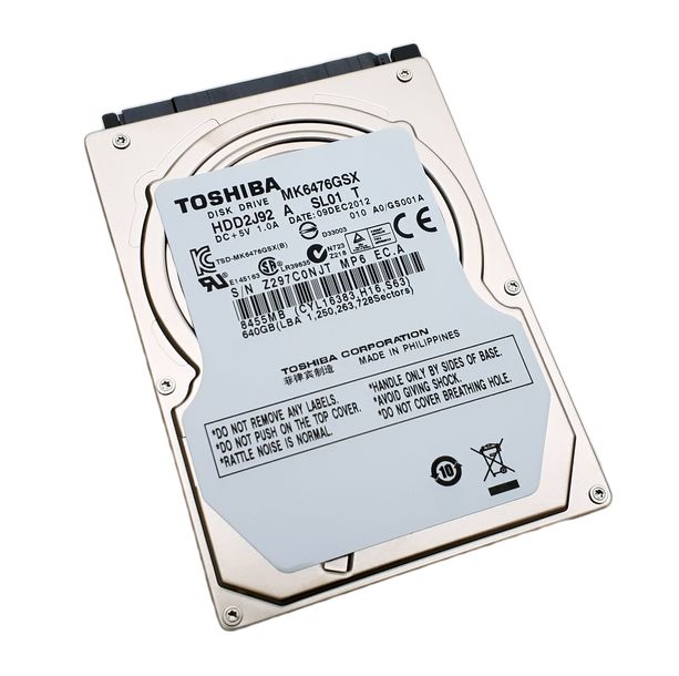 NOWY DYSK TOSHIBA 640GB SATA MK6476GSX 2,5