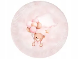 talerzyki-rozowe-misie-papierowe-na-roczek-urodziny-przyjecie-18cm-6szt