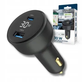 szybka-ladowarka-samochodowa-1xusb-1xusb-c-pd-30w-lcd-czarna-gembird