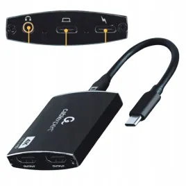 hub-usb-c-adapter-przejsciowka-2x-hdmi-usb-typ-c-4k-60hz-audio-jack