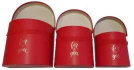 flower-box-gladki-czerwony-for-you-komplet-3-szt