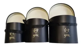 flower-box-gladki-czarny-for-you-komplet-3-szt