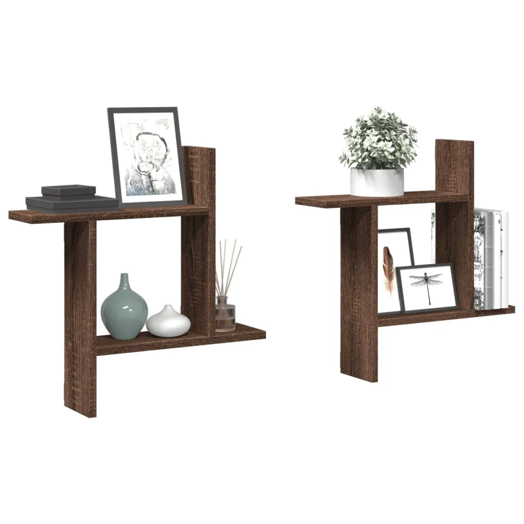 polki-scienne-2-szt-brazowy-dab-50x12x50-cm