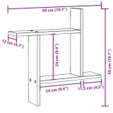 polki-scienne-2-szt-biale-50x12x50-cm-producent-vidaxl