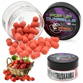 dumbells-pop-up-8-mm-margrom-truskawka-przynet-method-feeder