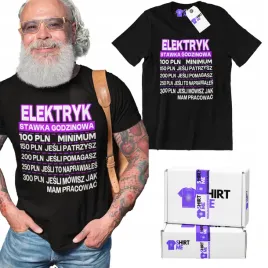 koszulka-prezent-dla-elektryka-tshirt-stawka-godzinowa-koszulka-elektryk