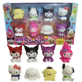Zestaw Figurek Sanrio KUROMI CINNAMOROLL HELLO KITTY MY MELODY
