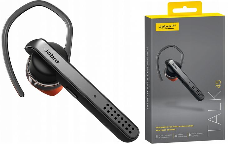 ﻿Jabra Talk 45 Bezprzewodowy Zestaw Słuchawkowy Bluetooth 6h Rozmów GPS