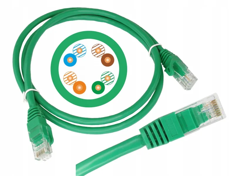 kabel-patchcord-utp-kat-5e-025m-zielony