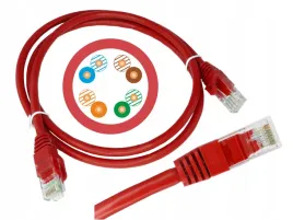 kabel-patchcord-utp-kat-5e-025m-czerwony