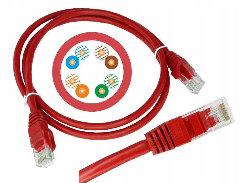 kabel-patchcord-utp-kat-5e-025m-czerwony