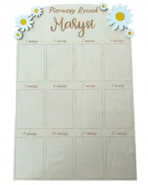 tablica-na-zdjecia-moj-pierwszy-rok-stokrotki