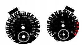 mercedes-benz-r171-slk-350-160mph-260kmh-montaz-z-fabryczna-ramka-licznika