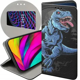 etui-z-klapka-do-google-pixel-7-pro-wzory-dinozaury-reptilia-prehistoryczne