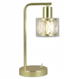 lampka-nocna-stolowa-zlota-elmo-glamour-gold-klosz-szklany-krysztal-crystal