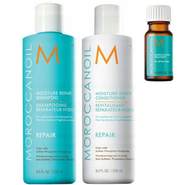 Фото - Шампунь Moroccanoil ﻿ Repair Zestaw Regeneracja I Nawilżenie 