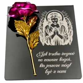dekoracja-na-grob-grawerowany-znicz-podstawka-na-cmentarz-wieczna-roza