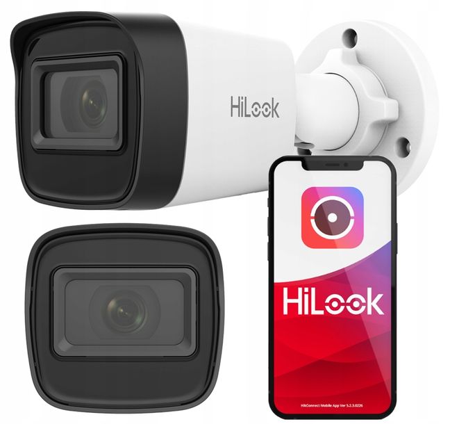 ﻿Kamera IP 4MPx 2K+ IPCAM-B4-P Zewnętrzna PoE HiLook by Hikvision H.265+