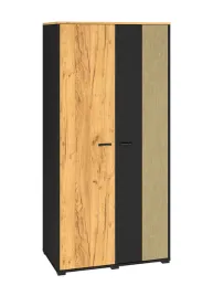 szafa-mlodziezowa-2d-92cm-dab-craft-zloty-czarny-stal-premium-collen-ml