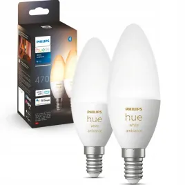 2pak-zarowka-led-swieczka-e14-b39-4w-cct-philips-hue-bluetooth-zigbee