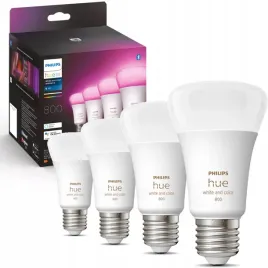4pak-zarowka-led-e27-65w-cct-rgb-philips-hue-whiteand-color-bluetooth-zigbee