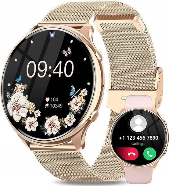 smartwatch DAMSKI IP68 NA BRANSOLECIE ELEGANCKI WODOODPORNY ZEGAREK PREZENT