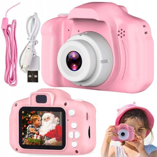 APARAT FOTOGRAFICZNY CYFROWY DLA DZIECI FullHD KAMERA ZABAWKA GRY