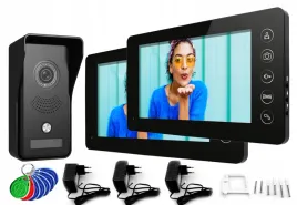 wideodomofon-dwa-monitory-2x-lcd-7-furtka-brama-breloki-pamiec-obrazow