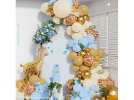 girlanda-balonowa-zestaw-safari-zyrafa-80-szt