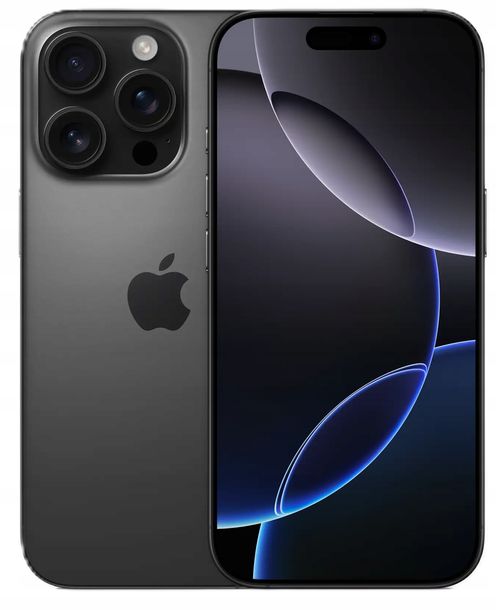 Smartfon Apple iPhone 16 Pro 128 GB Tytan czarny - kondycja baterii 100%