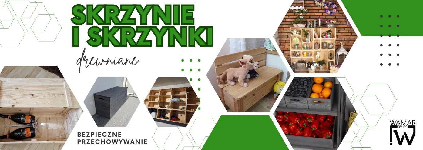SKRZYNIE I SKRZYNKI DREWNIANE