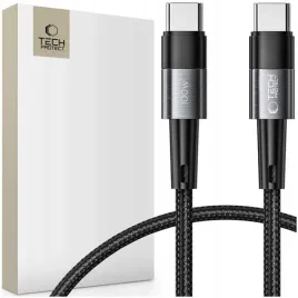 tech-protect-kabel-przewod-dlugi-usb-c-pd-100w-5a-25cm-ultraboost-szare