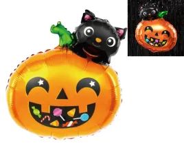 balon-na-halloween-dynia-i-kot-dekoracja-bal