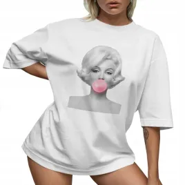t-shirt-oversize-luzna-koszulka-marilyn-monroe-modna-luzna-xxl-sukienka