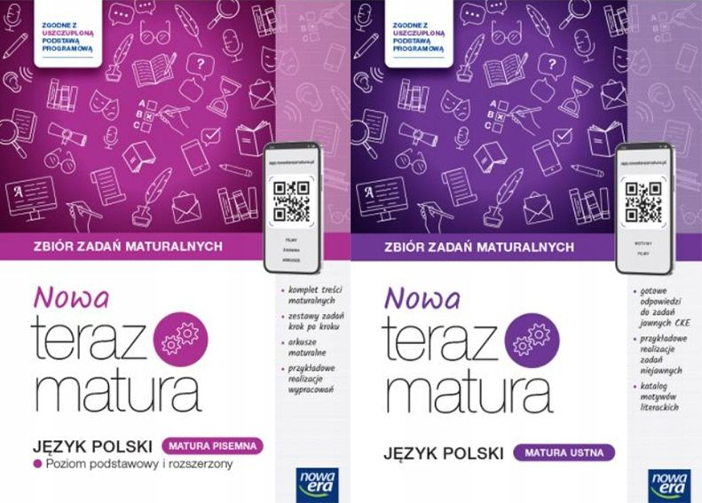 NOWA Teraz matura Język polski PAKIET Do matury 2025 NOWA ERA - ERLI.pl
