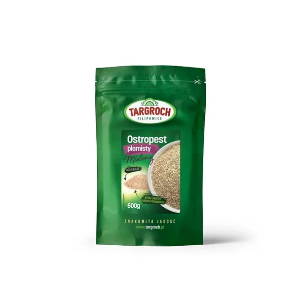 targroch-ostropest-mielony-500-g-cechy-dodatkowe-bezalkoholowy-bez-barwnikow-bez-cukru-bezglutenowy-bez-gmo-bez-jodu-bez-kazeiny-bez-konserwantow-bez-laktozy-czysty-bez-dodatkow-weganski-wegetarianski