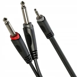 kabel-audio-jack-3-5mm-stereo-2-x-jack-6-3-mono-3m-roxtone-sayc130l3