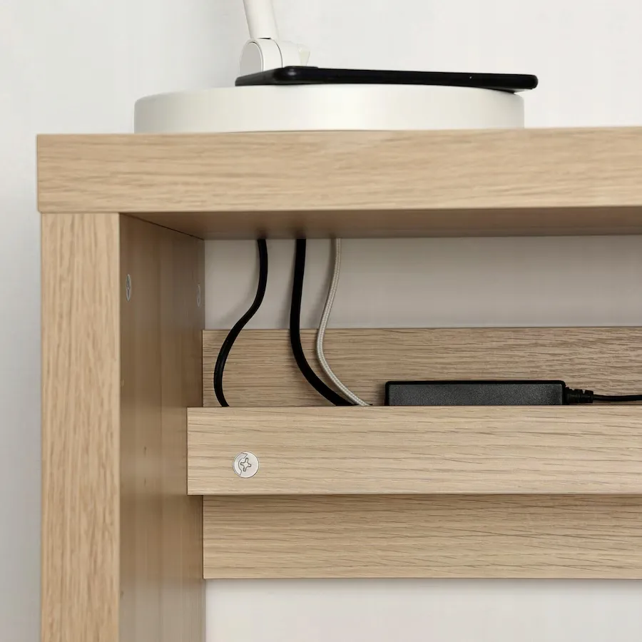 ikea-kallax-biurko-biala-bejca-imit-debu-111x39-cm