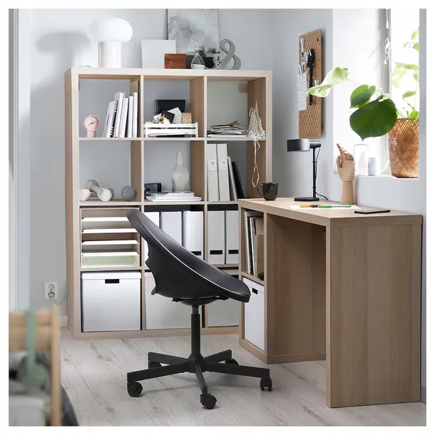 ikea-kallax-biurko-biala-bejca-imit-debu-111x39-cm-wysokosc-mebla-77-cm