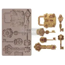 foremka-silikonowa-mechanical-lock-and-keys-20x13-cm