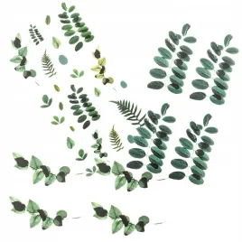 naklejki-transparentne-pvc-liscie-dpcraft-mix-lisci-scrapbooking-ozdobne