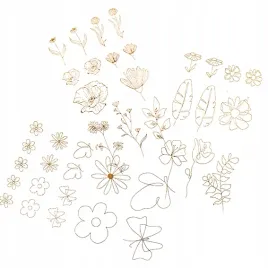 naklejki-pvc-zlote-kwiaty-dpcraft-scrapbooking-kwiatki-ladne-wiosna-diy-mix